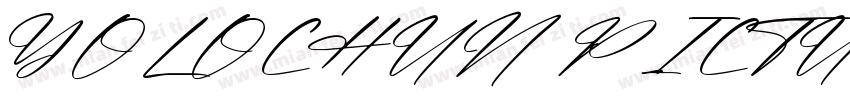 YOLOCHUN PICTURES字体转换